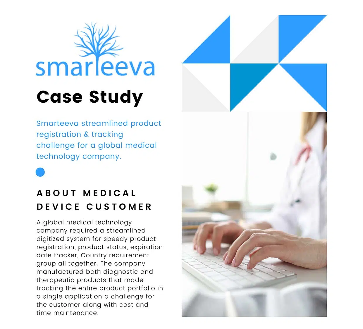 Smarteeva streamlined product registration and tracking challenge for a global medical technology company