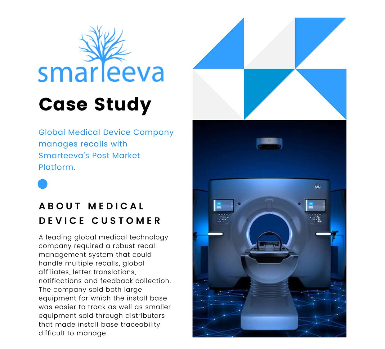 Global Medical Device Company manages recalls with Smarteeva’s Post Market Platform